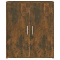 VidaXL Schoenenkast 60x35x70 cm bewerkt hout gerookt eikenkleurig - thumbnail