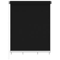 VidaXL Rolgordijn voor buiten 225(b)x230(h) cm zwart - thumbnail
