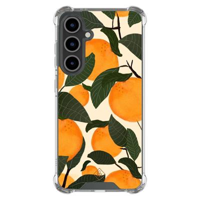 Samsung Galaxy S24 FE shockproof hoesje - Orange garden Samsung Galaxy S24 FE shockproof hoesje - Orange garden