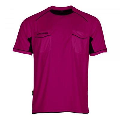 Stanno 429001 Bergamo Referee Shirt k.m. - Fuchsia-Black - L