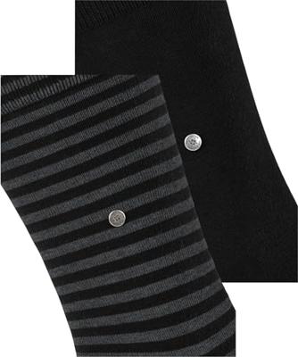 Burlington 2-paar Everyday heren sokken - Stripe - Biologisch katoenen sokken met streep print