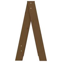 Krukken 2 st 40x40x75 cm massief grenenhout honingbruin - thumbnail