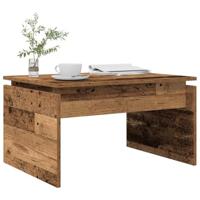 Salontafel 68x50x38 cm bewerkt hout oud houtkleurig - thumbnail
