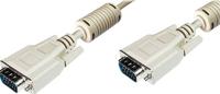 Digitus VGA Aansluitkabel [1x D-sub stekker 15-polig - 1x D-sub stekker 15-polig] 15.00 m Beige - thumbnail
