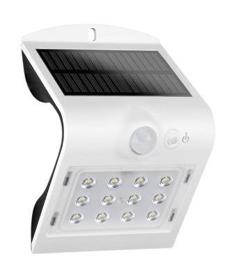 LED&apos;s Light Solar LED Wandlamp met Bewegingssensor 220 - 3 lichtstanden - Automatisch aan/uit - Wit