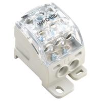 Weidmüller 1562210000 Verdeelblok Schroeven Grijs, Transparant 1 stuk(s) - thumbnail