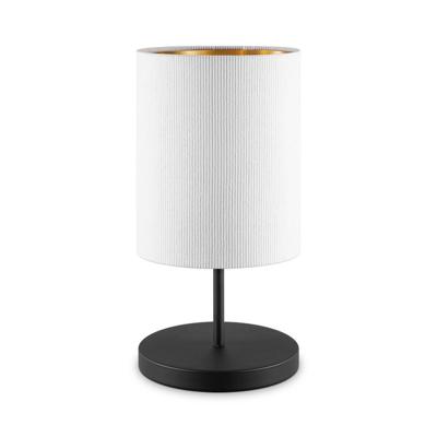 Scandinavische stijl Tafellamp - Corduroy Lampenkap - Cilinder - Wit - ø20 x 40 cm - E27 Fitting - Geschikt voor Woonkamers en slaapkamers - Met schakelaar