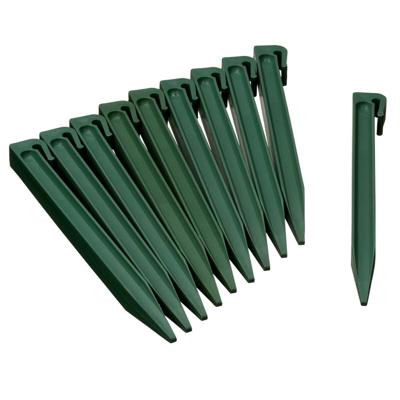 Grondpennen voor borderranden groen H26,7x1,9x1,8 cm set 10 stuks Nature - Nature