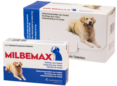 Milbemax Tabletten Hond Groot 5-75kg 4 tabl.