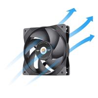 Thermaltake Thermaltake SWAFAN GT12 - TT Premium Edition PC-ventilator Zwart (b x h x d) 120 x 120 x 25 mm - thumbnail