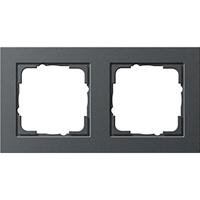 GIRA 0212 23 Frame 2-voudig E2, Standaard 55 Antraciet 1 stuk(s) - thumbnail