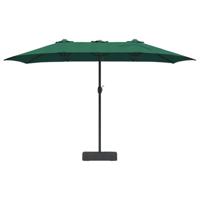 Tuinparasol Groen 385 x 209 x 244 cm Stof - thumbnail