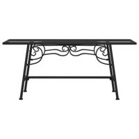 Boombank 110 cm staal zwart - thumbnail