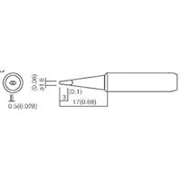 TOOLCRAFT Soldeerpunt Beitelvorm Grootte soldeerpunt 1.6 mm Lengte soldeerpunt: 17 mm Inhoud: 1 stuk(s) - thumbnail