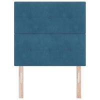 LED Hoofdbord met LED-striplichten Blauw 100 cm Polyester - thumbnail