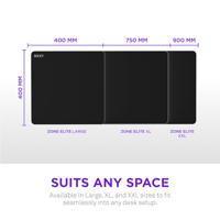 NZXT Zone Elite Mousepad L - 400x400mm - Black - thumbnail