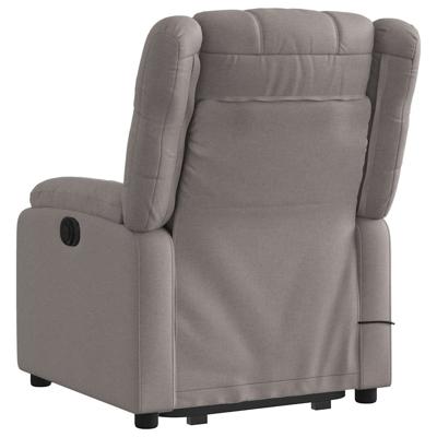 Sta-op-massagestoel verstelbaar stof taupe