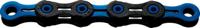 KMC ketting dlc11 black/blue 118s waxed - thumbnail