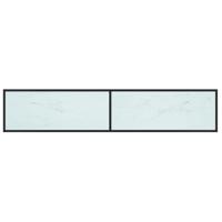 Tv-meubel 200x40x40,5 cm gehard glas witmarmerkleurig - thumbnail