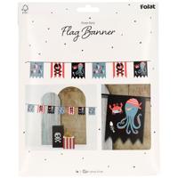 Vlaggenlijn Pirate Party Geblokt (6m) - thumbnail