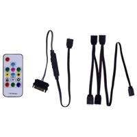 Xilence LQZ.ARGB_Set Remote, ARGB Remote Control voor ARGB LED PC componenten, ontvanger, 1to4 ARGB splitter, zwart/wit - thumbnail
