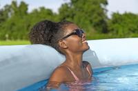 BESTWAY Opblaasbare Zwembadset - Snelle Installatie - 396 x 84 cm - Rond (Cartridgefilter, 1 Cartridge) - thumbnail