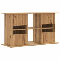Aquariumstandaard 101x41x58 cm bewerkt hout artisanaal eiken - thumbnail