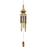 Windgong Gebrande Bamboe met Grasdak - thumbnail