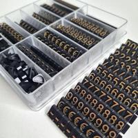 Prijscassette Etalage 10mm zwart/goud - thumbnail