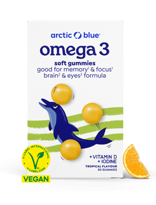 Arctic Blue Kids Omega-3 Vegan Soft Gummies