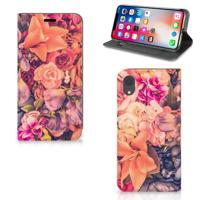 Apple iPhone Xr Smart Cover Bosje Bloemen - thumbnail