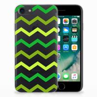 iPhone SE 2022 | SE 2020 | 8 | 7 | TPU bumper | Zigzag Groen - thumbnail