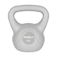 REBEL ACTIVE Kettlebell bitumineus grijs 8 kg - thumbnail