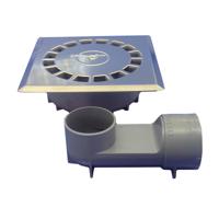 Afvoer Tecnoagua T-88 VHI PVC Roestvrij staal 11,8 x 11,8 x 4,5 cm Ø 4 cm - thumbnail