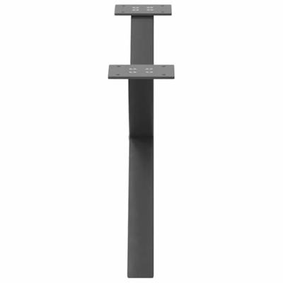 Salontafelpoten 2 st X-vormig 70x(30-31) cm staal antraciet