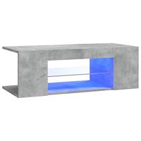 VidaXL Tv-meubel met led-verlichting 90x39x30 cm betongrijs - thumbnail