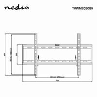 Nedis TVWM2050BK Vaste Tv-muurbeugel 42 - 70" Max. 60 Kg 29 Mm Wandafstand - thumbnail