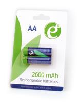 Oplaadbare AA batterijen 2 stuks 2600mAh - thumbnail