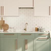 Handvatten 5 st 320 mm roestvrij staal bronskleurig - thumbnail