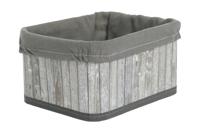 Basket spelset DKD Home Decor Wit Grijs Bamboe Hout MDF 51 x 35 x 33 cm - thumbnail