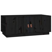 Salontafel 100x50x41 cm massief grenenhout zwart - thumbnail