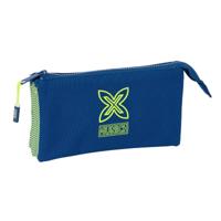 Pennenetui met 3 vakken Munich North Marineblauw 22 x 12 x 3 cm - thumbnail