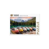 Rebo Productions legpuzzel Boats at the Lake 1000 stukjes - thumbnail