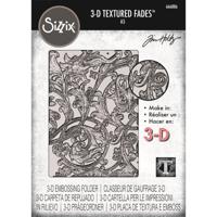 Sizzix • 3-d texture fades embossing folder entangled large a5 by tim holtz - thumbnail