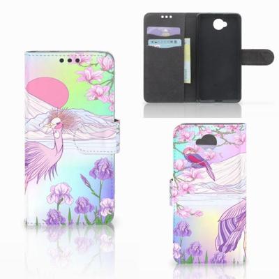 Microsoft Lumia 650 | Telefoonhoesje | Met pasjeshouder | Bird