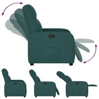 Fauteuil verstelbaar stof donkergroen - thumbnail