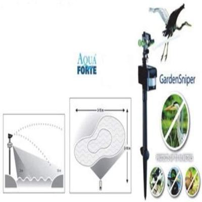 Sure, here is your translated text: **AquaForte Garden Sniper - Motion Sensor Animal Repellent for Garden Pond with 10m Range**