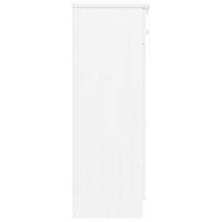 Schoenenkast ALTA 77x35x96 cm massief grenenhout wit - thumbnail