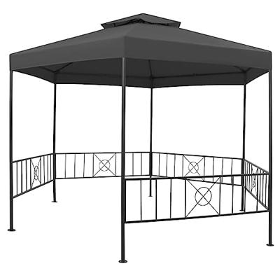 VidaXL Tuinprieel 323x275x265 cm antraciet