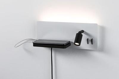 Paulmann Serrra 71103 Wandlamp 5.5 W LED Wit (mat), Zwart (mat)